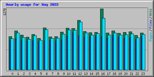 Hourly usage for May 2022