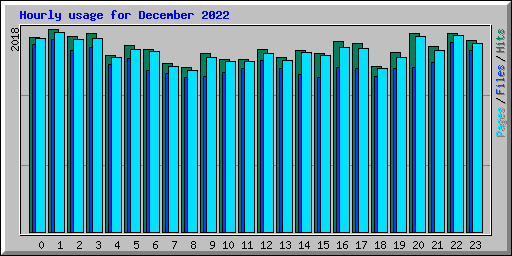 Hourly usage for December 2022