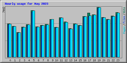 Hourly usage for May 2023