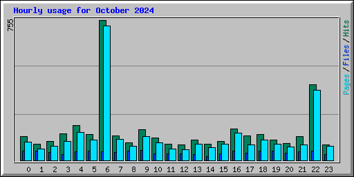 Hourly usage for October 2024