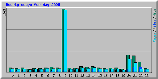 Hourly usage for May 2025