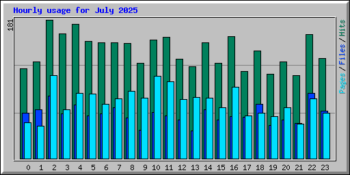 Hourly usage for July 2025
